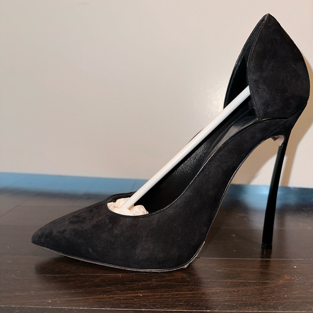 Black Evening Heels with hidden Platform Casadei